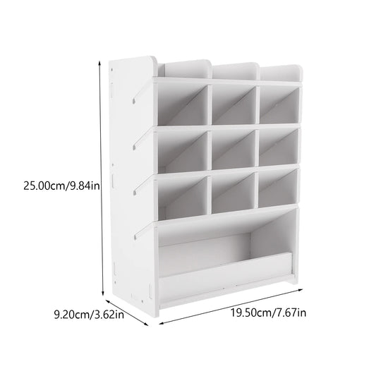 Desktop Storage Box Wood Office Stationery Organizer School Office Pen Stand Living Room Coffee Table Remote Control Organizer