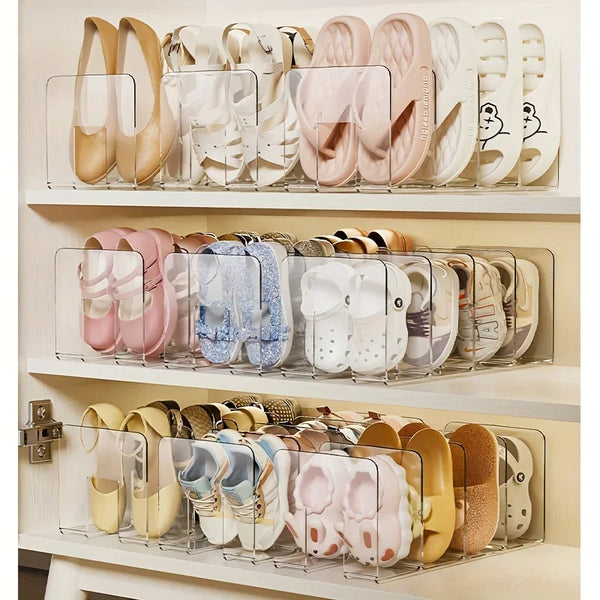 4 Grids Shoe Storage Device Shelf Saves Space Children's Shoes Storage Box Shoe Box Student Dormitory Shoe Cabinet Shoe Rack